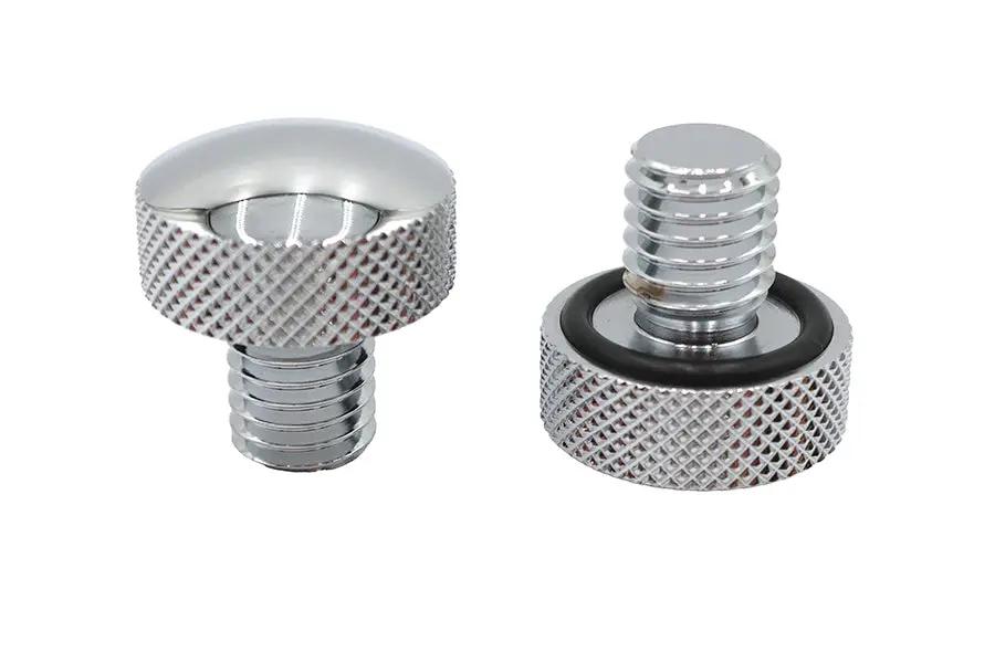 V-Twin Knurled Seat Tab Mount Knob Set for Harley Davidson FXST (Part #74549) by V-Twin