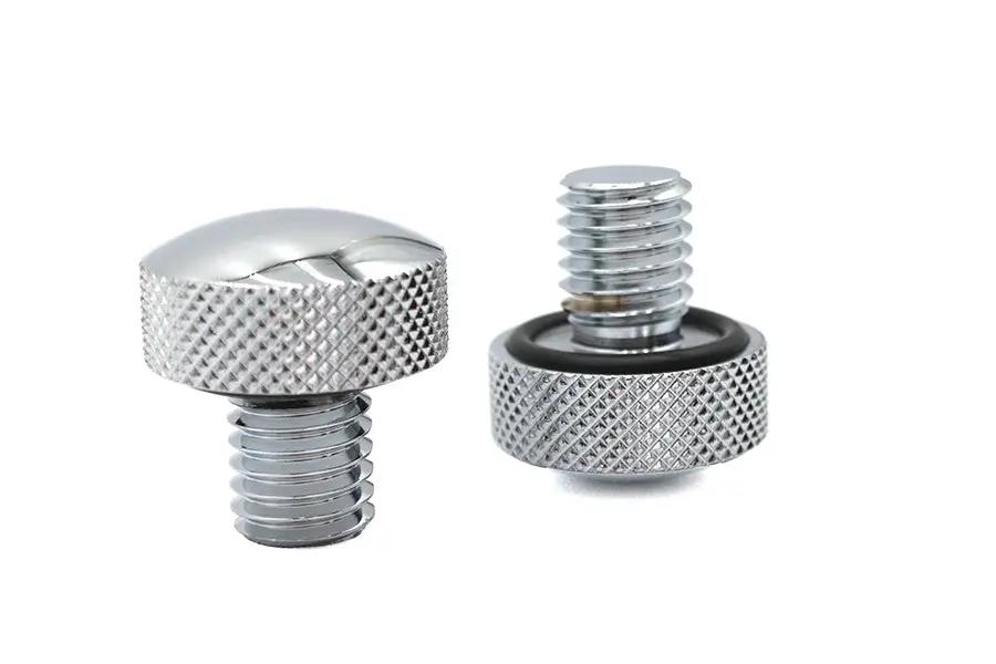 V-Twin Knurled Seat Tab Mount Knob Set for Harley Davidson FXST (Part #74549) by V-Twin