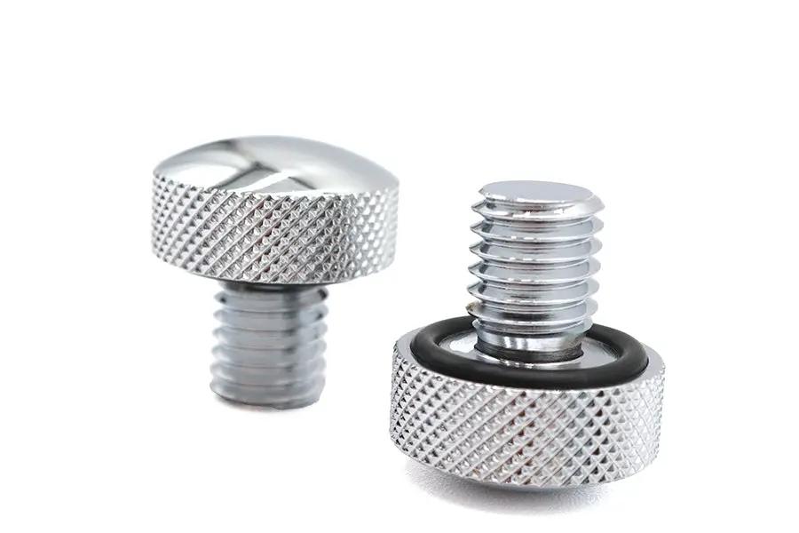 V-Twin Knurled Seat Tab Mount Knob Set for Harley Davidson FXST (Part #74549) by V-Twin