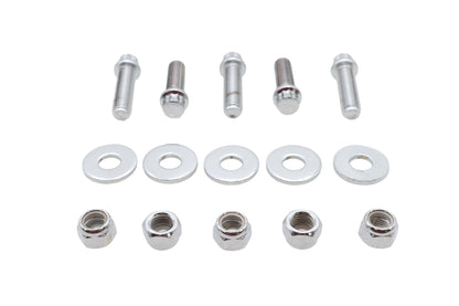 Gardner-Westcott A-80-51 Pulley Bolt Kit Chrome for Harley Davidson FXST Models