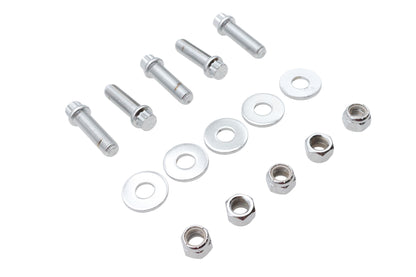 Gardner-Westcott A-80-51 Pulley Bolt Kit Chrome for Harley Davidson FXST Models
