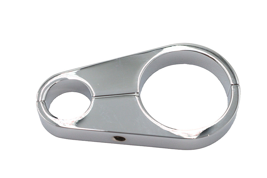 V-Twin Chrome Oil Line to Frame Clamp Part 03-6223C