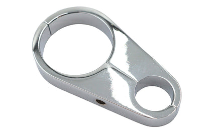V-Twin Chrome Oil Line to Frame Clamp Part 03-6223C