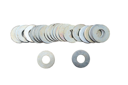 Eastern Zinc Flat Washer 1/4 inch Inner Diameter, Pack of 25 - OEM Part 6242W
