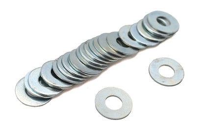 Eastern Zinc Flat Washer 1/4 inch Inner Diameter, Pack of 25 - OEM Part 6242W