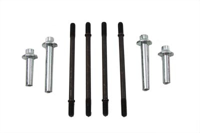 V-Twin Cylinder Hardware Kit with Chrome Headbolts for Harley Davidson FXST and FLST Models