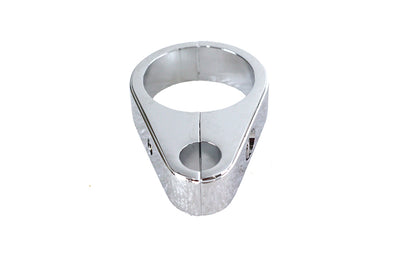 V-Twin Chrome Clutch Cable Clamp 1-1/4 inch - Durable Frame Tube Securing Accessory