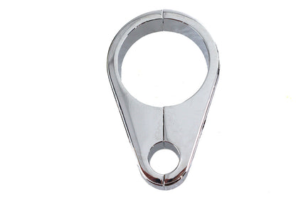 V-Twin Chrome Clutch Cable Clamp 1-1/4 inch - Durable Frame Tube Securing Accessory