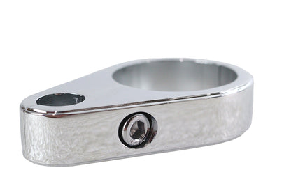 V-Twin Chrome Clutch Cable Clamp 1-1/4 inch - Durable Frame Tube Securing Accessory