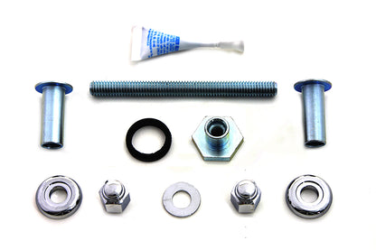 V-Twin Chrome Gas Tank Mount Kit for Harley Davidson FXST (2000-2009)