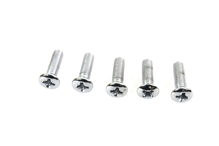 Colony 2005-CHR-5PK 3/8 inch-24 x 1-1/4 inch Chrome Countersunk Screw, Pack of 5