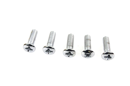 Colony 2005-CHR-5PK 3/8 inch-24 x 1-1/4 inch Chrome Countersunk Screw, Pack of 5