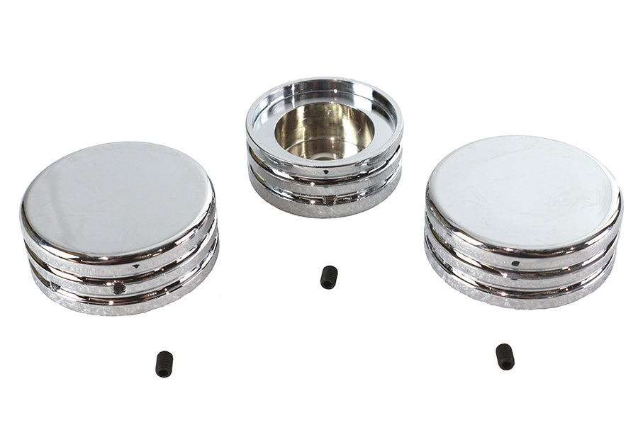 V-Twin OEM 46129-98B 39mm Fork Stem Nut Cover Flat Top Style for Harley Davidson FXR and XL