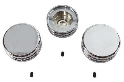 V-Twin OEM 46129-98B 39mm Fork Stem Nut Cover Flat Top Style for Harley Davidson FXR and XL