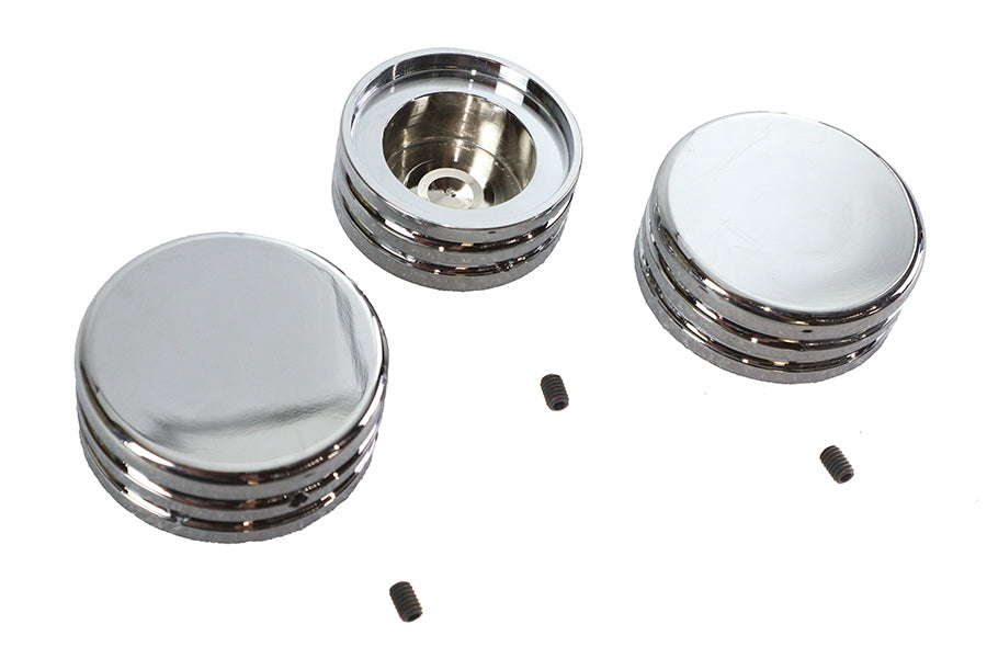 V-Twin OEM 46129-98B 39mm Fork Stem Nut Cover Flat Top Style for Harley Davidson FXR and XL