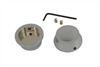 V-Twin Chrome Swingarm Pivot Cover Set for Harley Davidson XL Models