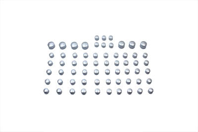 V-Twin Chrome Bolt Cap Cover Kit for Harley Davidson XL (Part #352116)