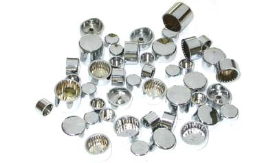 V-Twin Wyatt Gatling Chrome Bolt Cap Cover Kit for Harley Davidson FLT Models