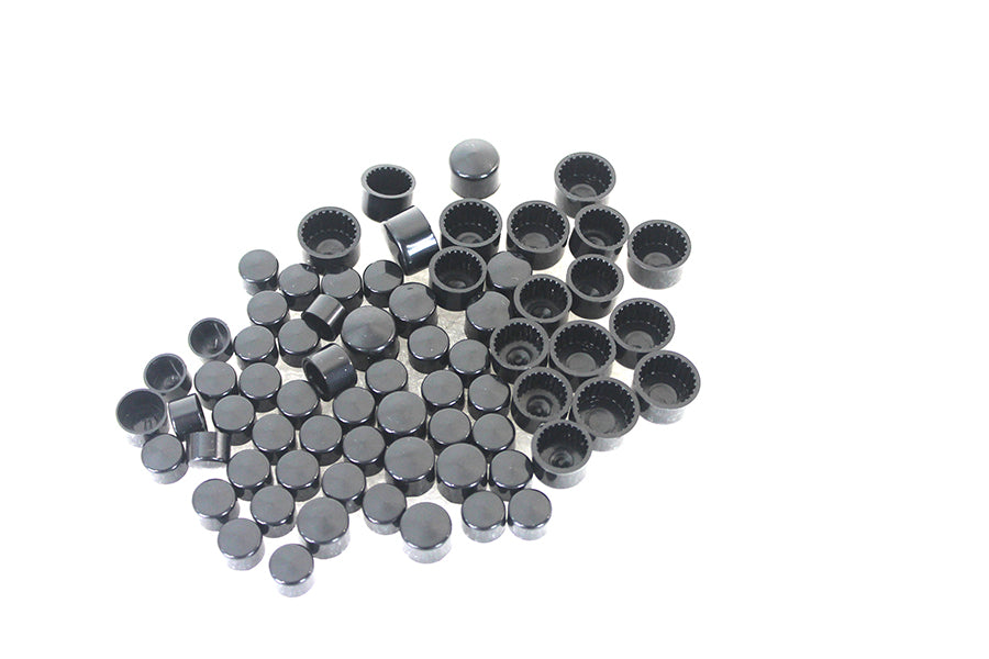 V-Twin M8 Engine Bolt Cover Kit Black for Harley Davidson FLT Models