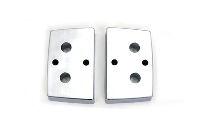 V-Twin Chrome Saddlebag Latch Spacers for Harley Davidson FLT Models