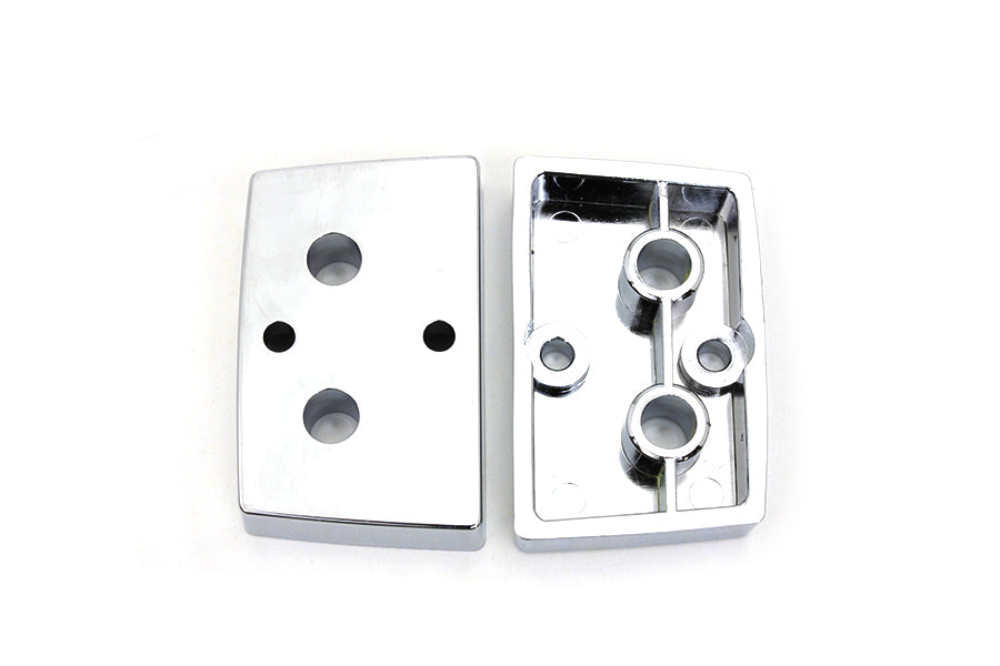 V-Twin Chrome Saddlebag Latch Spacers for Harley Davidson FLT Models