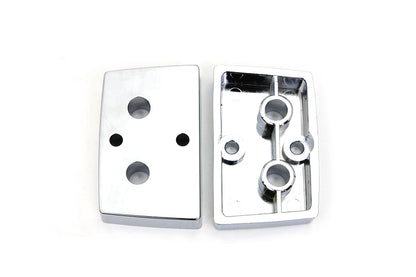 V-Twin Chrome Saddlebag Latch Spacers for Harley Davidson FLT Models