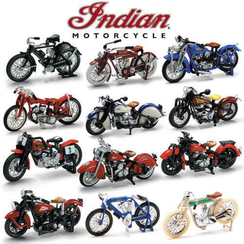 NewRay 1:32 Scale Indian Motorcycle Die-Cast Model Set, 24 Pieces - Part Number 06067