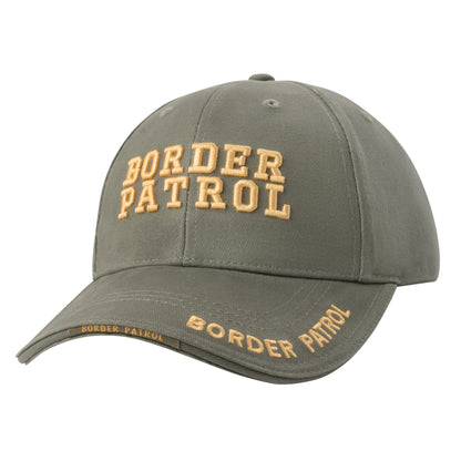 Rothco Deluxe Border Patrol Low Profile Cap - Adjustable Cotton Twill Hat with Embroidery