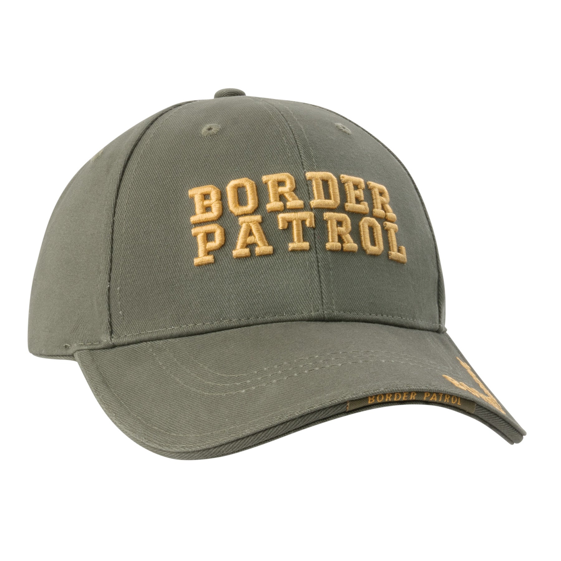 Rothco Deluxe Border Patrol Low Profile Cap - Adjustable Cotton Twill Hat with Embroidery