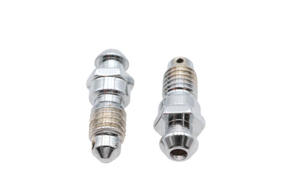 Colony Brake Caliper Bleeder Screws Chrome for Harley Davidson FLT (2009-2018) — Set of 2