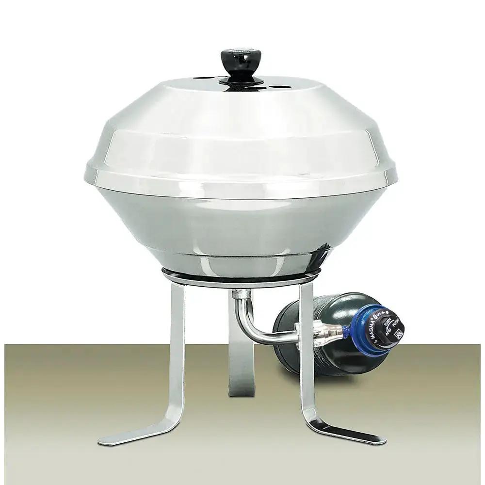Magma Marine Kettle On-Shore Stand - Durable Stainless Steel and Brass Grill Support by Magma