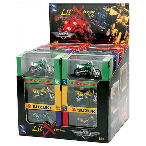 NewRay 06227C 1:32 Scale D/C ATV & Dirt Bike Model Set (24 Pieces)