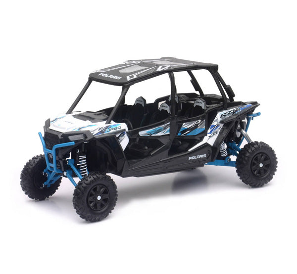 NewRay 57843B 1/18 Polaris RZR XP 4 Turbo EPS Matte White Lightning Model