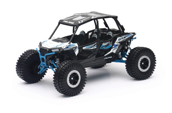 NewRay 1/18 Polaris RZR XP 4 Turbo Rock Crawler (White Lightning) Model Vehicle