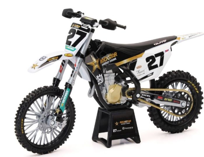 NEWRAY 58403 1/12 Rockstar Husqvarna Team FC450 (Malcolm Stewart) #27 Model