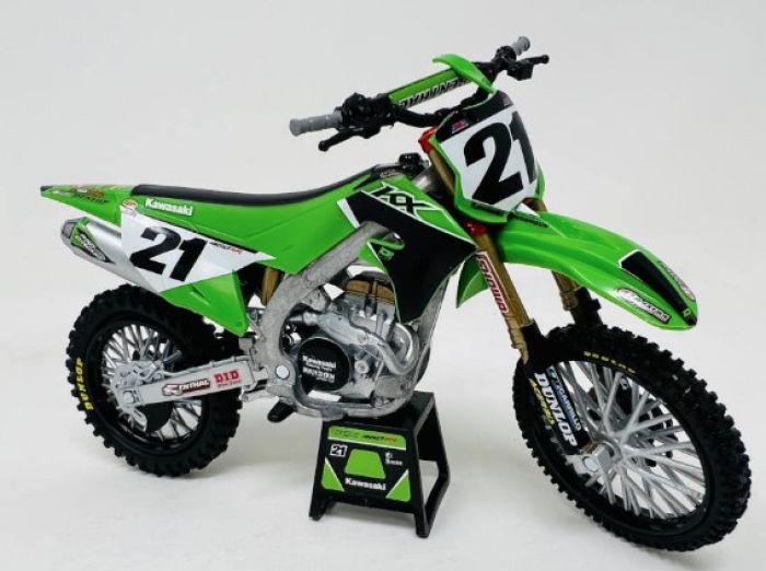 NEWRAY 58413 1/12 Kawasaki Factory Team KX450F (Jason Anderson) Model Kit