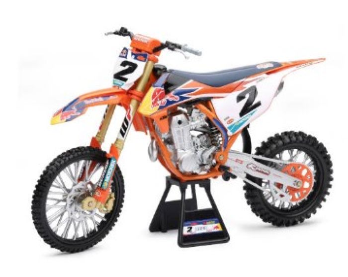 NEWRAY 1/6 Scale Red Bull KTM 450SX-F (Cooper Webb) #2 Collectible Model