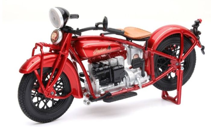 NEWRAY 58223 1/12 Scale 1930 Indian Motorcycle Model - Red