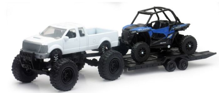 NEWRAY Die Cast Offroad Pickup with Polaris RZR XP1000 EPS - Set