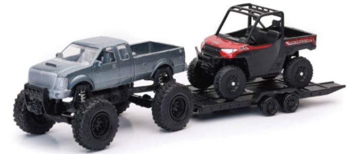 NewRay Die Cast Offroad Pickup with Polaris Ranger XP1000 EPS - Model 50076A