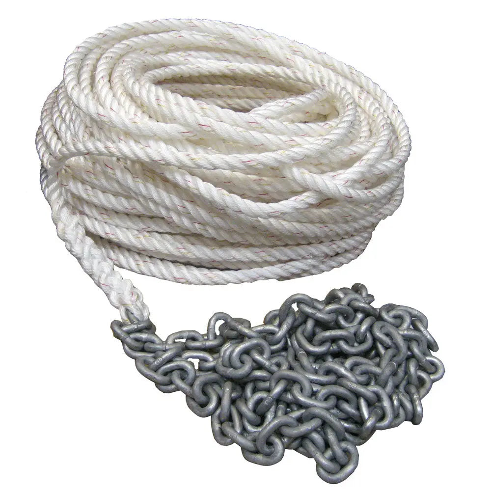 Powerwinch 200 ft 5/8" Rope with 15 ft 5/16" HT Chain Rode - Model P10297
