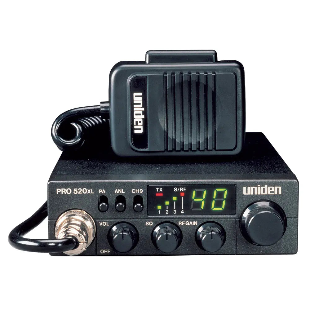 Uniden PRO520XL Compact CB Radio with 40 Channels and Full Features