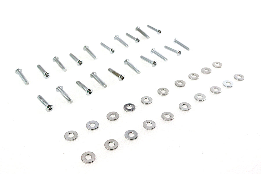 Colony M8 Rocker Box Cover Allen Screw Kit Chrome for Harley Davidson FLT