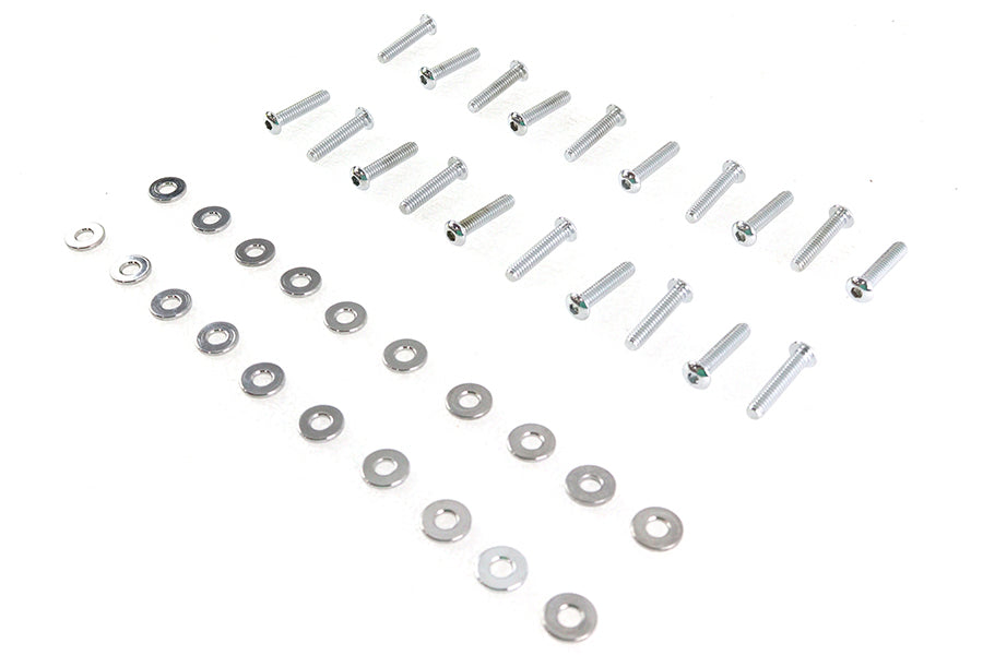 Colony M8 Rocker Box Cover Allen Screw Kit Chrome for Harley Davidson FLT