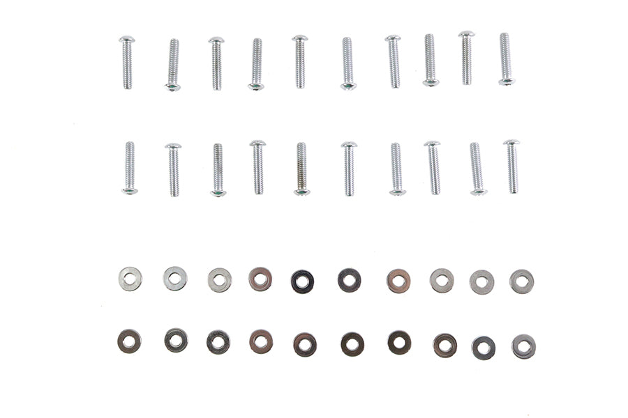 Colony M8 Rocker Box Cover Allen Screw Kit Chrome for Harley Davidson FLT