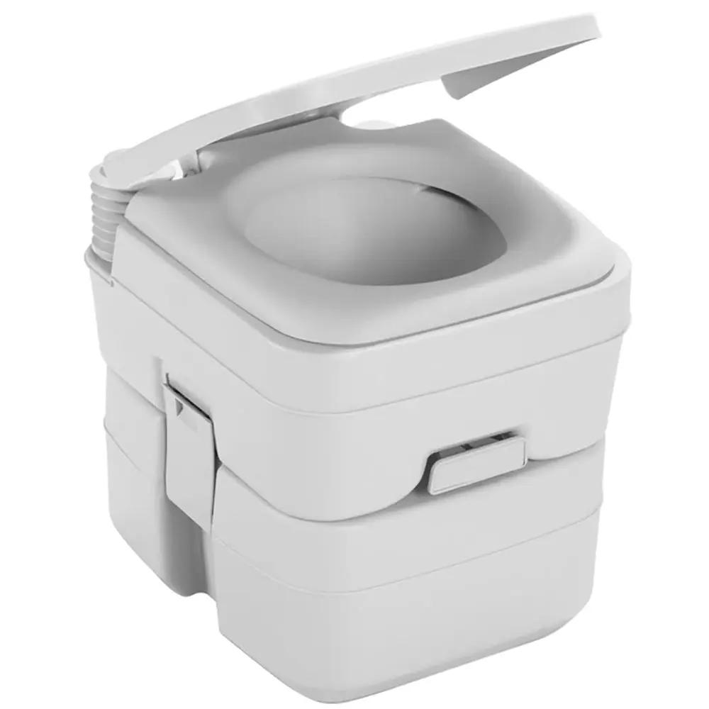 Dometic 965 MSD Portable Toilet with Mounting Brackets - 5 Gallon, Platinum by Dometic