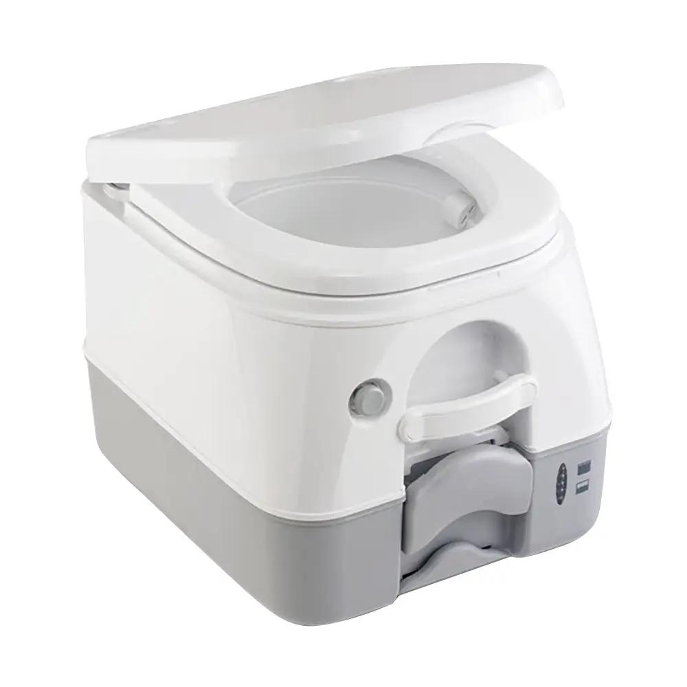 Dometic 974 Portable Toilet with Mounting Brackets - 2.6 Gallon Capacity, Grey by Dometic