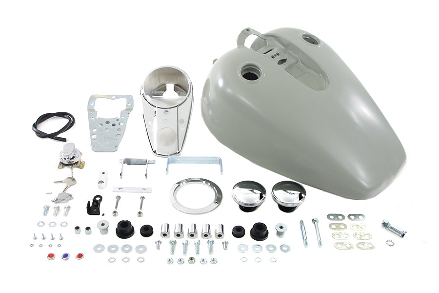 Wyatt Gatling Bobbed 3.2 Gallon Gas Tank Kit for Harley Davidson XL (1995-2003)