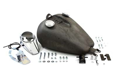 V-Twin Bobbed 3.2 Gallon Gas Tank Kit for Harley Davidson XL (1995-2003)