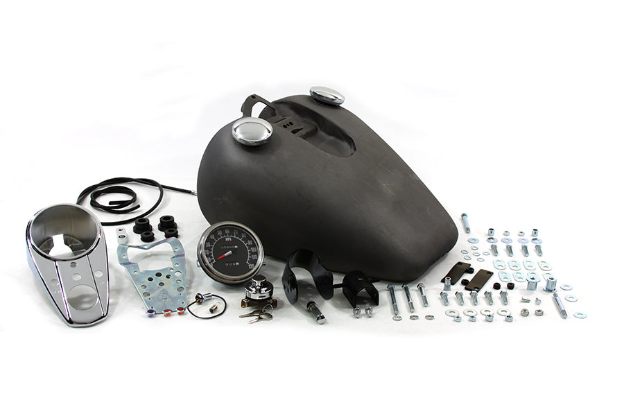 V-Twin Bobbed 3.2 Gallon Gas Tank Kit for Harley Davidson XL (1952-1961)